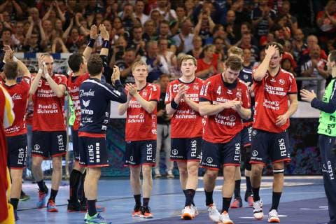 SG Flensburg-Handewitt vs Fuechse Berlin, Handball, 1.Bundesliga, 29.05.19 Jubel nach Sieg der SG Flensburg-Handewitt