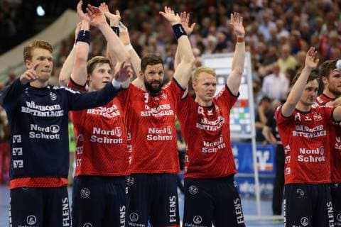 SG Flensburg-Handewitt vs Fuechse Berlin, Handball, 1.Bundesliga, 29.05.19 Jubel nach Sieg der SG Flensburg-Handewitt
