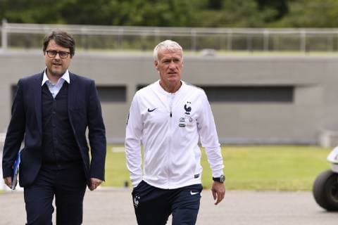DIDIER DESCHAMPS (SELECTIONNEUR FRANCE) FOOTBALL : Equipe de France - Entrainement - 29 05 2019 AnthonyBIBARD FEP Panoramic 