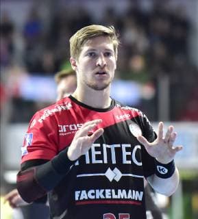 29.05.2019 - Handball - 1. Bundesliga DKB HBL - Saison 2018 2019 - 33. Spieltag: HC Erlangen Metropolregion Nürnberg HCE - MT Melsungen - OGo - Jan Schäffer (25, HC Erlangen HCE ) Einzelbild Einzelfoto