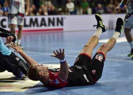 29.05.2019 - Handball - 1. Bundesliga DKB HBL - Saison 2018 2019 - 33. Spieltag: HC Erlangen Metropolregion Nürnberg HCE - MT Melsungen - OGo - Petter Overby ( 9, HC Erlangen HCE )