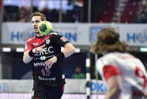 29.05.2019 - Handball - 1. Bundesliga DKB HBL - Saison 2018 2019 - 33. Spieltag: HC Erlangen Metropolregion Nürnberg HCE - MT Melsungen - OGo - Michael Haaß Haass (13, HC Erlangen HCE )