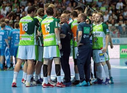 29.05.2019, xovx, Handball HBL, HSG Wetzlar - TVB Stuttgart emspor, Anweisungen von Trainer Kai Wandschneider (HSG Wetzlar), Aktion . (DFL DFB REGULATIONS PROHIBIT ANY USE OF PHOTOGRAPHS as IMAGE SEQUENCES and or QUASI-VIDEO) Wetzlar