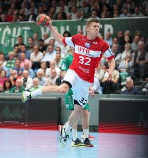 Jeffrey Boomhouwer (Bergischer HC 32) frei vorm Tor, TSV GWD Minden vs Bergischer HC, Handball, 1. Bundesliga, 29.05.2019, TSV GWD Minden vs Bergischer HC, Handball, 1. Bundesliga, 29.05.2019 Minden Copyright: xEibner-Pressefotox xJanxStrohdiex EP_JSK