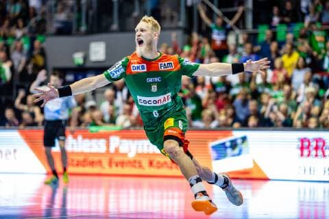 Matthias Musche 6 (SC Magdeburg) waehrend der Saison 2018-2019 in der 1. Handball Bundesliga (Herren) zwischen SC Magdeburg und SG BBM Bietigheim in der GETEC Arena am 29. May 2019 in Magdeburg, Sachsen Anhalt, Deutschland