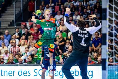 Matthias Musche 6 (SC Magdeburg) waehrend der Saison 2018-2019 in der 1. Handball Bundesliga (Herren) zwischen SC Magdeburg und SG BBM Bietigheim in der GETEC Arena am 29. May 2019 in Magdeburg, Sachsen Anhalt, Deutschland