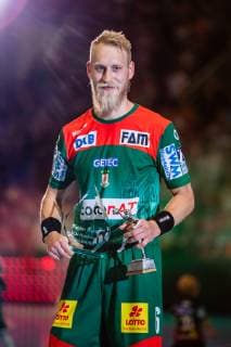 Matthias Musche 6 (SC Magdeburg) Torschütze der Saison 2018-2019 waehrend der Saison 2018-2019 in der 1. Handball Bundesliga (Herren) zwischen SC Magdeburg und SG BBM Bietigheim in der GETEC Arena am 29. May 2019 in Magdeburg, Sachsen Anhalt, Deutschland
