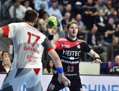 29.05.2019 - Handball - 1. Bundesliga DKB HBL - Saison 2018 2019 - 33. Spieltag: HC Erlangen Metropolregion Nürnberg HCE - MT Melsungen - OGo - Michael Haaß Haass (13, HC Erlangen HCE )