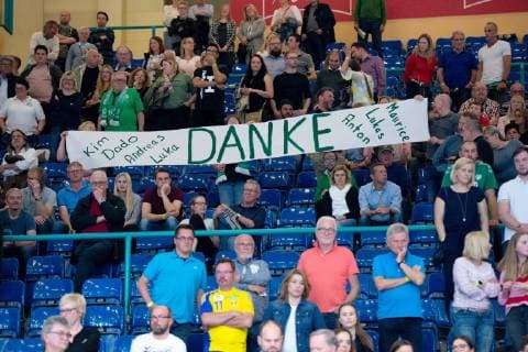 Minden, Deutschland 29.05.2019: 1. Handball Bundesliga - 2018 2019 - GWD Minden vs. Bergischer HC Verabschiedungen (Minden) Minden Nordrhein-Westfalen Deutschland Kampa Halle