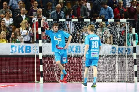 Tobias Schimmelbauer (Stuttgart) steht nach der Niederlage in Wetzlar enttaeuscht im Tor HSG Wetzlar vs TVB Stuttgart, Handball, 1. Liga, 29.05.2019 HSG Wetzlar vs TVB Stuttgart, Handball, 1. Liga, 29.05.2019 Wetzlar Copyright: xWeissx Eibner-Pressefotox EP_rws