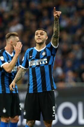 MAURO ICARDI - NEW KIT, SHIRT, SEASON 2019 20 CAMPIONATO SERIE A 2018-19 INTER-EMPOLI 2-1 MAGLIE 2019-20