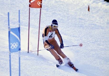 Ski Alpin Olympische Spiele Sapporo 1972: HAGN (GER) Olympische Winterspiele Sapporo 1972 Riesentorlauf Herren 10.02.1972 Alfred HAGN (Deutschland) Sapporo Japan *** alpine skiing Olympic Games Sapporo 1972 HAGN GER Winter Olympic Games Sapporo 1972 giant slalom men 10 02 1972 Alfred HAGN Germany Sapporo Japan 