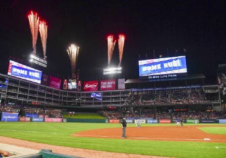 May 30, 2019: Texas Rangers right fielder Nomar Mazara 30 rounds second base after he hits a solo home run in the bottom of the sixth inning during an MLB, Baseball Herren, USA game between the Kansas City Royals and the Texas Rangers at Globe Life Park in Arlington, TX Kansas City defeated Texas 4-2 CSM. MLB 2019: Royals vs Rangers May 30 - ZUMAcp2_ 20190530_zaf_cp2_018 Copyright: xAlbertxPenax