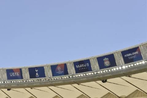 Details of the interior of the Wanda Metropolitan Stadium where the final of the UEFA CHAMPIONS LEAGUE will be held in Madrid, Friday, May 31, 2019 Cordon Press