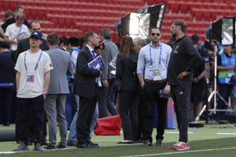 Fußball, CL Finale, Tottenham Hotspur - FC Liverpool, Jürgen Klopp im Final-Stadion JURGEN KLOPP DURING TRAINING AT THE WANDA METROPOLITANO STADIUM BEFORE COMPETING IN THE UEFA CHAMPIONS LEAGUE FINAL, IN MADRID MAY31, 2019. Cordon Press