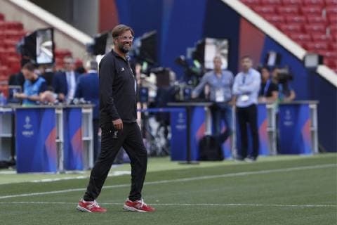 Fußball, CL Finale, Tottenham Hotspur - FC Liverpool, Jürgen Klopp im Final-Stadion JURGEN KLOPP DURING TRAINING AT THE WANDA METROPOLITANO STADIUM BEFORE COMPETING IN THE UEFA CHAMPIONS LEAGUE FINAL, IN MADRID MAY31, 2019. Cordon Press