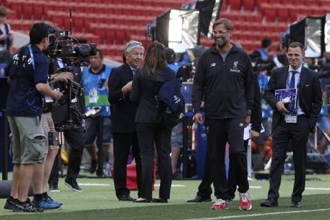 Fußball, CL Finale, Tottenham Hotspur - FC Liverpool, Jürgen Klopp im Final-Stadion JURGEN KLOPP DURING TRAINING AT THE WANDA METROPOLITANO STADIUM BEFORE COMPETING IN THE UEFA CHAMPIONS LEAGUE FINAL, IN MADRID MAY31, 2019. Cordon Press