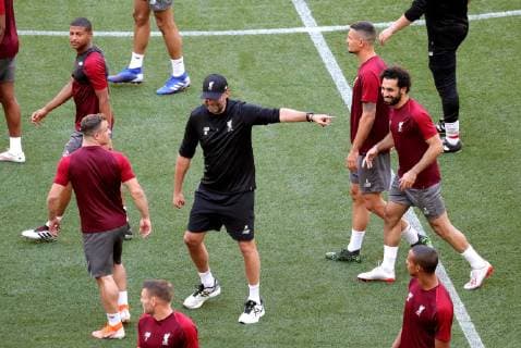 Liverpool s manager Juergen Klopp leads his team s training session at the Wanda Metropolitano stadium in Madrid, Spain, 31 May 2019. Liverpool FC will face Tottenham Hotspur in the 2019 UEFA Champions League final at the Wanda Metropolitano stadium in Madrid, Spain, on 01 June 2019. UCL Final 2019 - Liverpool FC training !ACHTUNG: NUR REDAKTIONELLE NUTZUNG!  Copyright: xJuanjoxMartinx GRAF1448 20190531-636949228718520337