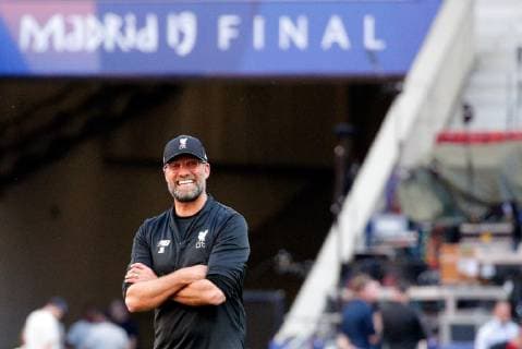 SOCCER - CL, Tottenham vs Liverpool MADRID,SPAIN,31.MAY.19 - SOCCER - UEFA Champions League, final, Tottenham Hotspur vs Liverpool FC, preview, training Liverpool. Image shows headcoach Juergen Klopp (Liverpool). GEPAxpictures xDavidxRodriguez