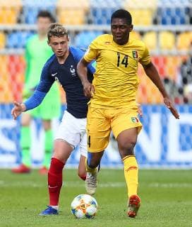 Fußball, U20 WM, Mali - Frankreich 2019.05.31 Gdynia Pilka nozna Mistrzostwa Swiata FIFA U-20 Polska 2019 Mali - Francja N z Michael Bruno Dominnique Cuisance Sambou Sissoko Foto Piotr Matusewicz PressFocus 2019.05.31 Gdynia Football FIFA U-20 World Cup Poland 2019 Mali - France Michael Bruno Dominnique Cuisance Sambou Sissoko Credit: Piotr Matusewicz PressFocus NEWSPIX.PL --- Newspix.pl FRANCE OUT!  20190531_PF_PM013