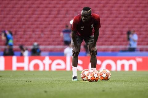 Fußball, CL Finale, FC Liverpool Abschlusstraining 31.05.2019, xkvx, Fussball UEFA Champions League Finale, Tottenham Hotspur - FC Liverpool Training und PK emspor, v.l. Sadio Mane (FC Liverpool) (DFL DFB REGULATIONS PROHIBIT ANY USE OF PHOTOGRAPHS as IMAGE SEQUENCES and or QUASI-VIDEO) Madrid