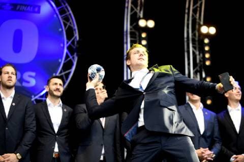 Kentin Mahe (Telekom Veszprem HC), Handball, Velux EHF Final Four, Opening Party, Spieler, 31.05.19 Köln Lanxess-Arena Nordrhein-Westfalen Germany
