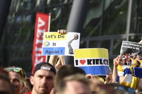 , Handball, Velux EHF Final Four, Opening Party, Spieler, 31.05.19 Köln Lanxess-Arena Nordrhein-Westfalen Germany