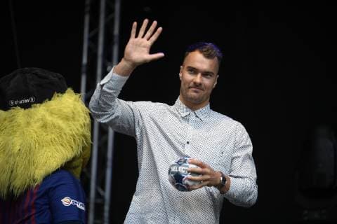 Casper Mortensen FC Barcelona, Barca Lassa), Handball, Velux EHF Final Four, Opening Party, Spieler, 31.05.19 Köln Lanxess-Arena Nordrhein-Westfalen Germany