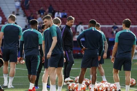 Fußball, CL Finale, Tottenham Hotspur Abschlusstraining TOTTENHAM PLAYERS DURING TRAINING AT THE WANDA METROPOLITANO STADIUM BEFORE COMPETING IN THE UEFA CHAMPIONS LEAGUE FINAL, IN MADRID MAY31, 2019. Cordon Press
