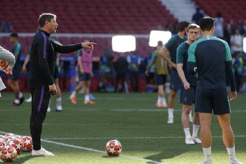 Fußball, CL Finale, Tottenham Hotspur Abschlusstraining TOTTENHAM PLAYERS DURING TRAINING AT THE WANDA METROPOLITANO STADIUM BEFORE COMPETING IN THE UEFA CHAMPIONS LEAGUE FINAL, IN MADRID MAY31, 2019. Cordon Press