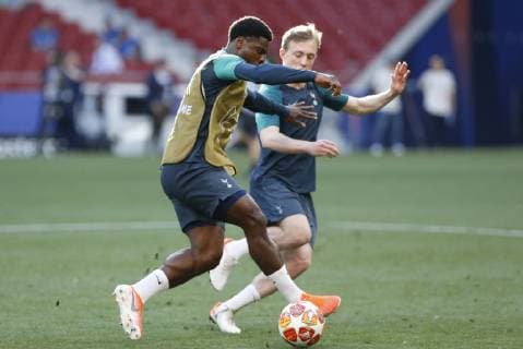 Fußball, CL Finale, Tottenham Hotspur Abschlusstraining TOTTENHAM PLAYERS DURING TRAINING AT THE WANDA METROPOLITANO STADIUM BEFORE COMPETING IN THE UEFA CHAMPIONS LEAGUE FINAL, IN MADRID MAY31, 2019. Cordon Press