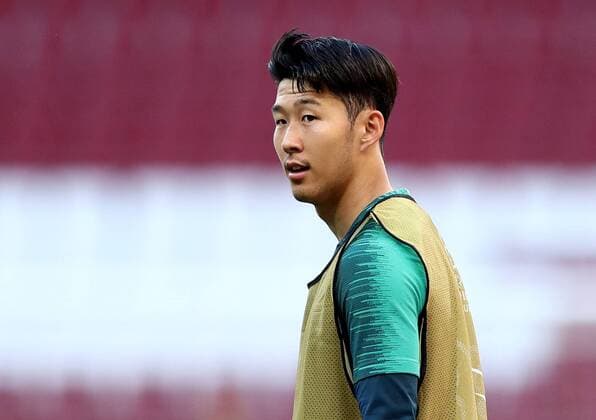 May 31, 2019 - Madrid, Spain - Heung-Min Son of Tottenham during the Tottenham Hotspur FC training in sight of the UEFA Champions League Final at the Wanda Metropolitano Stadium in Madrid, Spain on May 31, 2019. Tottenham Hotspur FC training - Uefa Champions League Final  - ZUMAn230 20190531_zaa_n230_597 Copyright: xMatteoxCiambellix