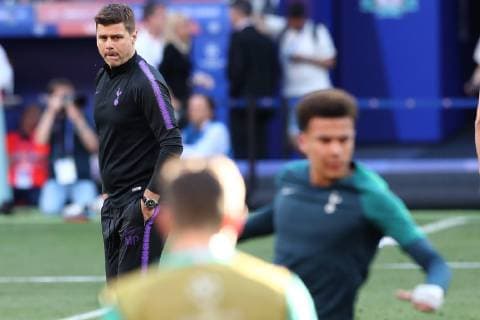 Mauricio Pochettino of Tottenham looks on during the training Madrid 31-05-2019 Estadio Wanda Metropolitano, Football UEFA Champions League 2018 2019 Final 2019 Tottenham - Liverpool Photo Cesare Purini Insidefoto CesarexPurini