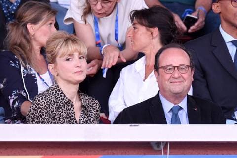 FRANCOIS HOLLANDE - JULIE GAYET FOOTBALL FEMININ : France vs Chine - Match Amical - 31 05 2019 FEP Panoramic 