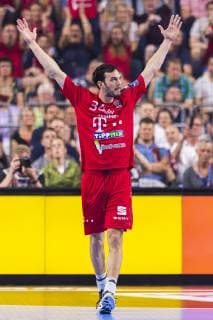 Köln, Deutschland 01. Juni 2019: Handball - EHF CL Halbfinale - Telekom Veszprem HC vs. PGE Vive Kielce Petar Nenadic (Veszprem) Jubel Freude Emotion Köln Lanxess Arena Deutschland