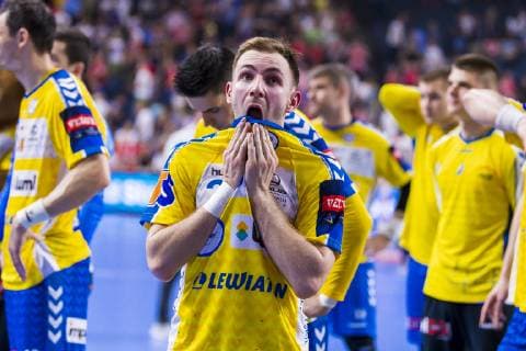 Köln, Deutschland 01. Juni 2019: Handball - EHF CL Halbfinale - Telekom Veszprem HC vs. PGE Vive Kielce Julen Aguinagalde Akizu (Kielce) unzufrieden enttäuscht enttaeuscht niedergeschlagen frustriert, Köln Lanxess Arena Deutschland