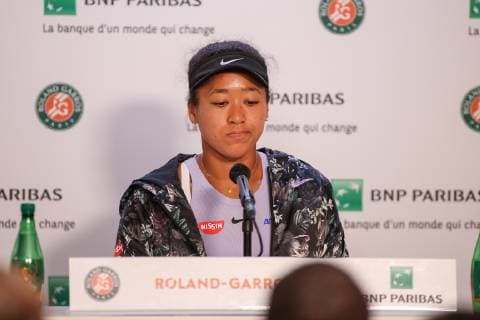 Sport Bilder des Tages Naomi Osaka of Japan speaks during a press conference, PK, Pressekonferenz after the women s singles third round match of the French Open tennis tournament against Katerina Siniakova of the Czech Republic at the Roland Garros in Paris, France on June 1, 2019.  (104818325)