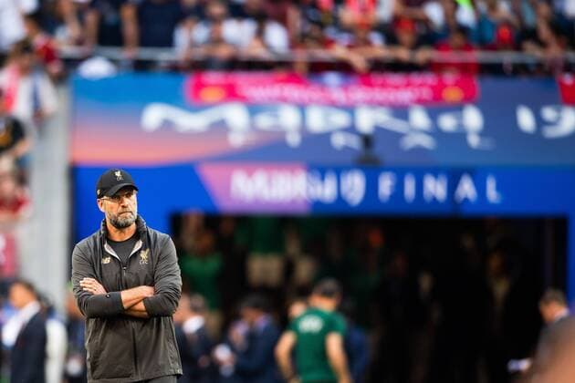 190601 Head coach Jürgen Klopp of Liverpool during warm up ahead of the UEFA Champions League final between Tottenham and Liverpool on June 1, 2019 in Madrid. Photo: Petter Arvidson BILDBYRAN kod PA 92302 Copyright: PETTERxARVIDSON BB190601PA052