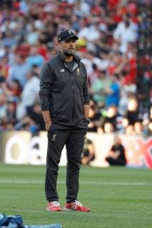 Liverpool s head coach Juergen Klopp reacts during the team s warm up prior the UEFA Champions League final between Tottenham Hotspur and Liverpool FC at Wanda Metropolitano stadium in Madrid, Spain, 01 June 2019. UCL Final 2019 - Tottenham Hotspur vs Liverpool FC !ACHTUNG: NUR REDAKTIONELLE NUTZUNG!  Copyright: xJuanjoxMartinx GRAF2123 20190601-636950186135328657