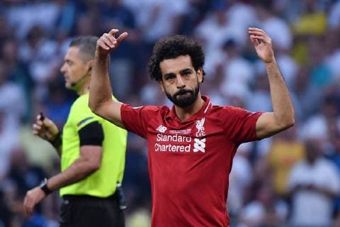 Photo Alfredo Falcone - LaPresse01 06 2019 Madrid (spain SoccerLiverpool - TottenhamFinal Uefa Champions League 2018 2019 - Wanda Metropolitano Stadium of MadridIn the pic: Mohamed Salah of Liverpool celebrates after goal  Copyright: xAlfredoxFalcone LaPressex