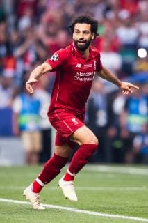 190601 Mohamed Salah of Liverpool celebrates scoring 0-1 during the UEFA Champions League final between Tottenham and Liverpool on June 1, 2019 in Madrid. Photo: Petter Arvidson BILDBYRAN kod PA 92302 Copyright: PETTERxARVIDSON BB190601PA068