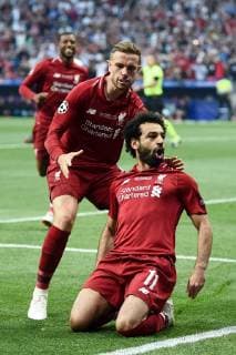 Mg Madrid (Spagna) 01 06 2019 - finale Champions League Tottenham-Liverpool foto Matteo Gribaudi Image nella foto: esultanza gol Mohamed Salah 