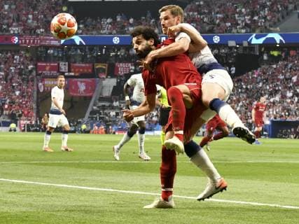 Football - 2019 UEFA Champions League Final - Liverpool vs. Tottenham Hotspur Mohamed Salah of Liverpool on the attack, at Wanda Metropolitano, Madrid. COLORSPORT WINSTON BYNORTH 
