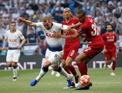 SOCCER - CL, Tottenham vs Liverpool MADRID,SPAIN,01.JUN.19 - SOCCER - UEFA Champions League, final, Tottenham Hotspur vs Liverpool FC. Image shows Harry Kane (Tottenham) and Joel Matip (Liverpool). GEPAxpictures xDavidxRodriguez