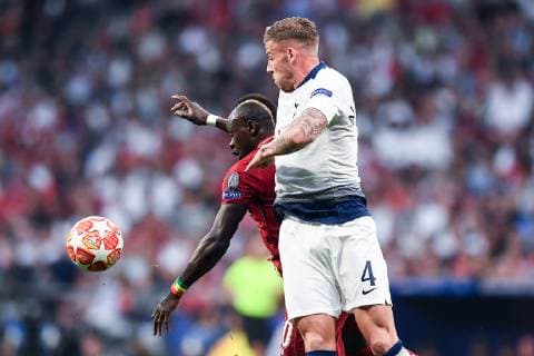 Mg Madrid (Spagna) 01 06 2019 - finale Champions League Tottenham-Liverpool foto Matteo Gribaudi Image nella foto: Sadio Mane -Toby Alderweireld 