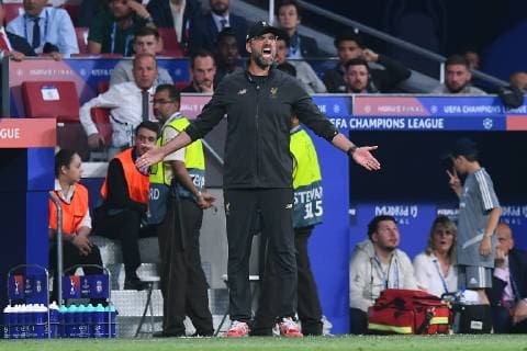 Fußball, Jürgen Klopp gewinnt mit Liverpool die Champions League Fußball Champions League Finale Tottenham Hotspur - FC Liverpool am 01.06.2019 im Stadion Wanda Metropolitano in Madrid Jürgen Klopp ( Cheftrainer Liverpool )