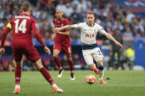 Madrid, Spain, 01.06.2019, UEFA Champions League - 2018 19 Season, Finale, Tottenham Hotspur - FC Liverpool, Christian Eriksen (Tottenham Hotspur) controls the ball ( Defodi-01059001181