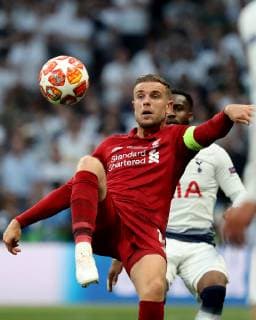 Jordan Henderson of Liverpool FC during the UEFA Champions League Final between Liverpool FC and Tottenham Hotspurs FC at the Estadio Metropolitano, Madrid, Spain on 01 June, 2019 Liverpool v Tottenham Hotspur UCL_2019