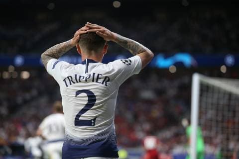 Tottenham Hotspur v Liverpool UEFA Champions League Final Kieran Trippier of Tottenham Hotspur reacts during the UEFA Champions League Final at the Wanda Metropolitano Stadium, Madrid Content Not Available For UK Newspapers Copyright: xPaulxChestertonx FIL-13310-0205