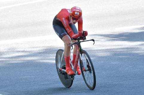MEININGEN, GERMANY, 01 JUNE 2019 --- Women s Cycling Radsport --- Lotto Thüringen Ladies Tour --- Stage 5 Etappe 5: Individual Time Trail Einzelzeitfahren --- Danish rider Pernille Mathiesen (Team Sunweb) competing in the individual time trial around Meiningen, Germany on 01 June 2019 ---- Photo: Hannah Issler isslerimages ---- UCI Lotto Thüringen Ladies Tour stage 5